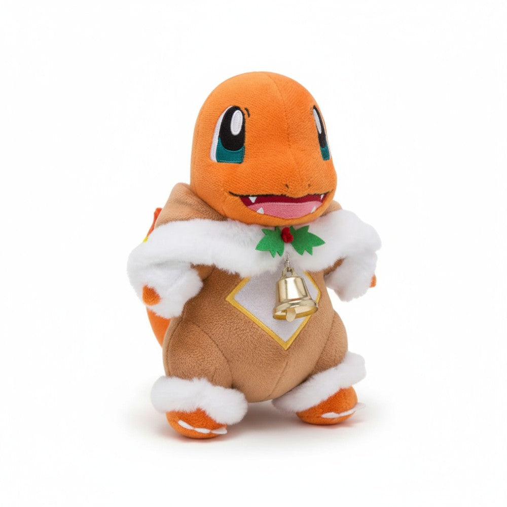 Glumanda Kuscheltier Pokémon im Weihnachts-Rentierkostüm
