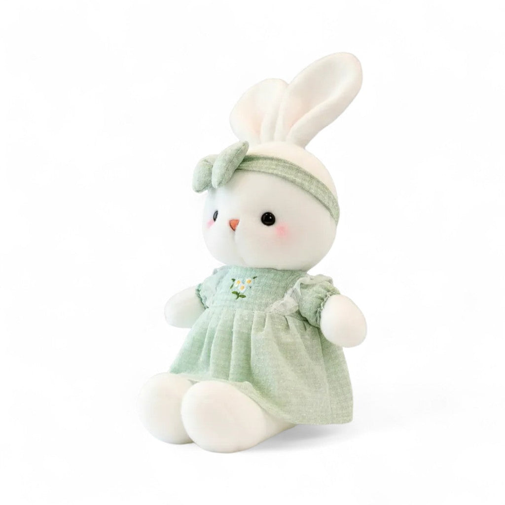 Bezauberndes Hasen Kuscheltier mit Blumenkleid