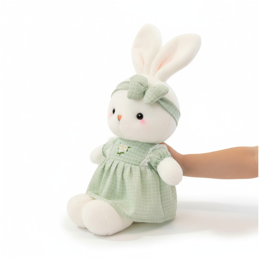 Bezauberndes Hasen Kuscheltier mit Blumenkleid