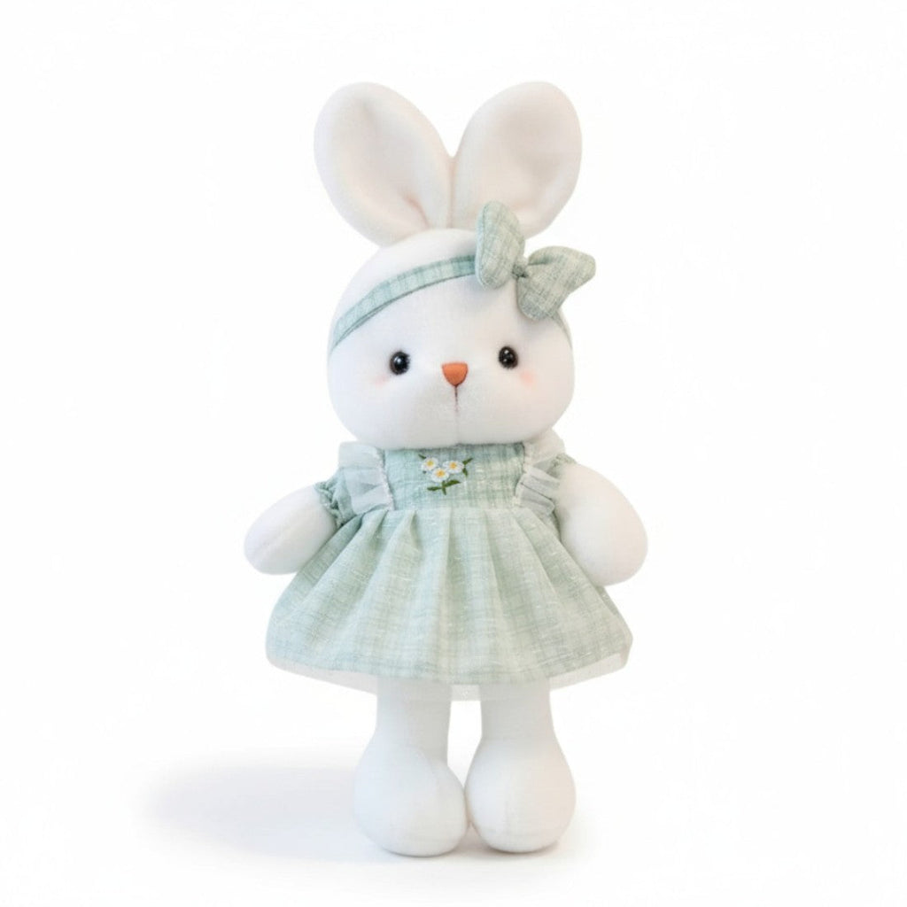 Bezauberndes Hasen Kuscheltier mit Blumenkleid