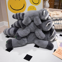 Graues gewichtetes Waschbär Kuscheltier