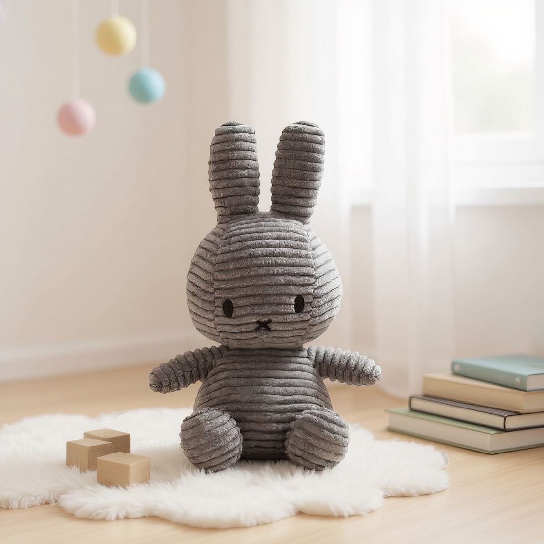 Geripptes Hasen Kuscheltier kuschelweich