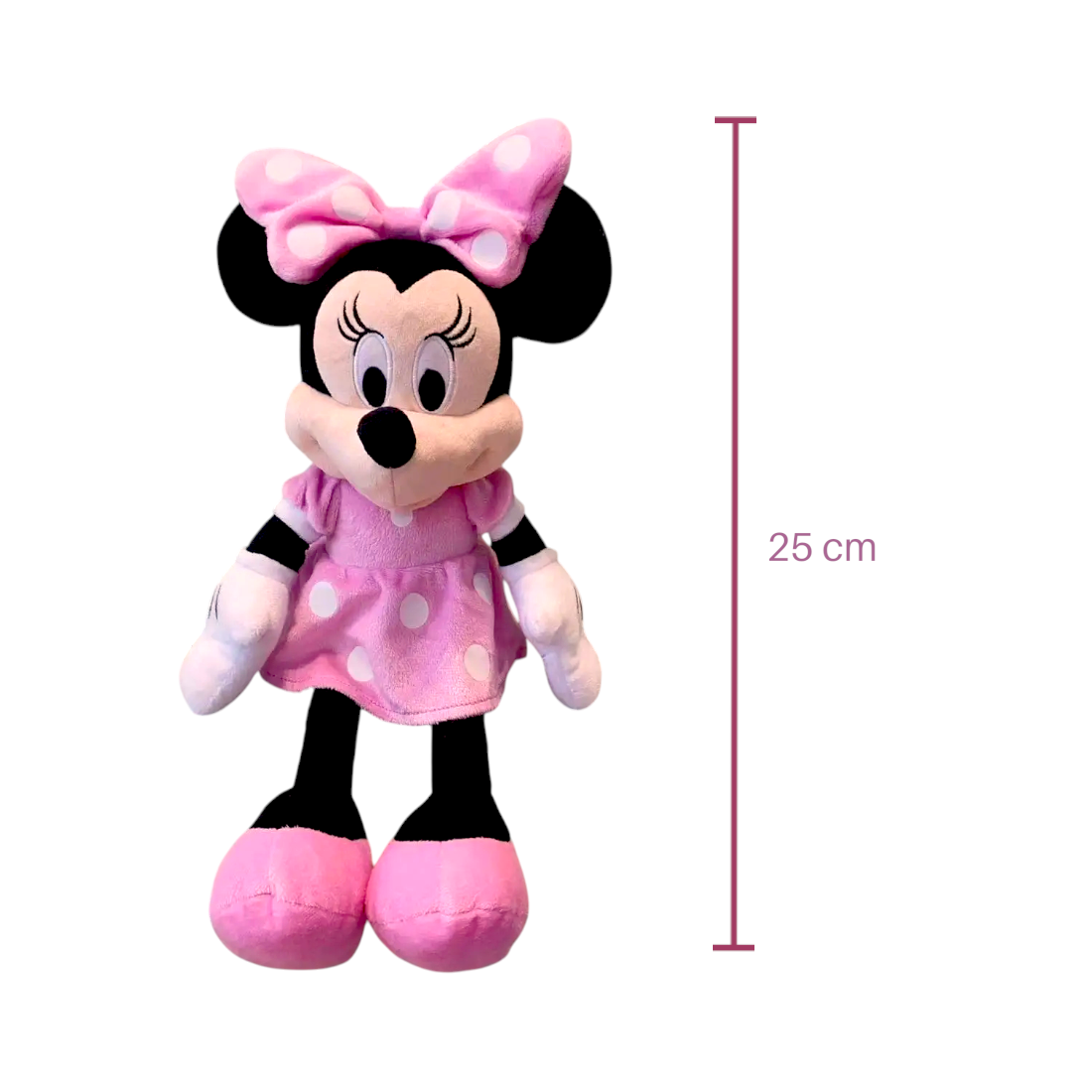 Minnie Kuscheltier rosa Kleid mit Schleife