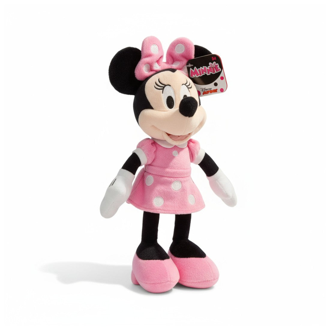 Minnie Kuscheltier rosa Kleid mit Schleife