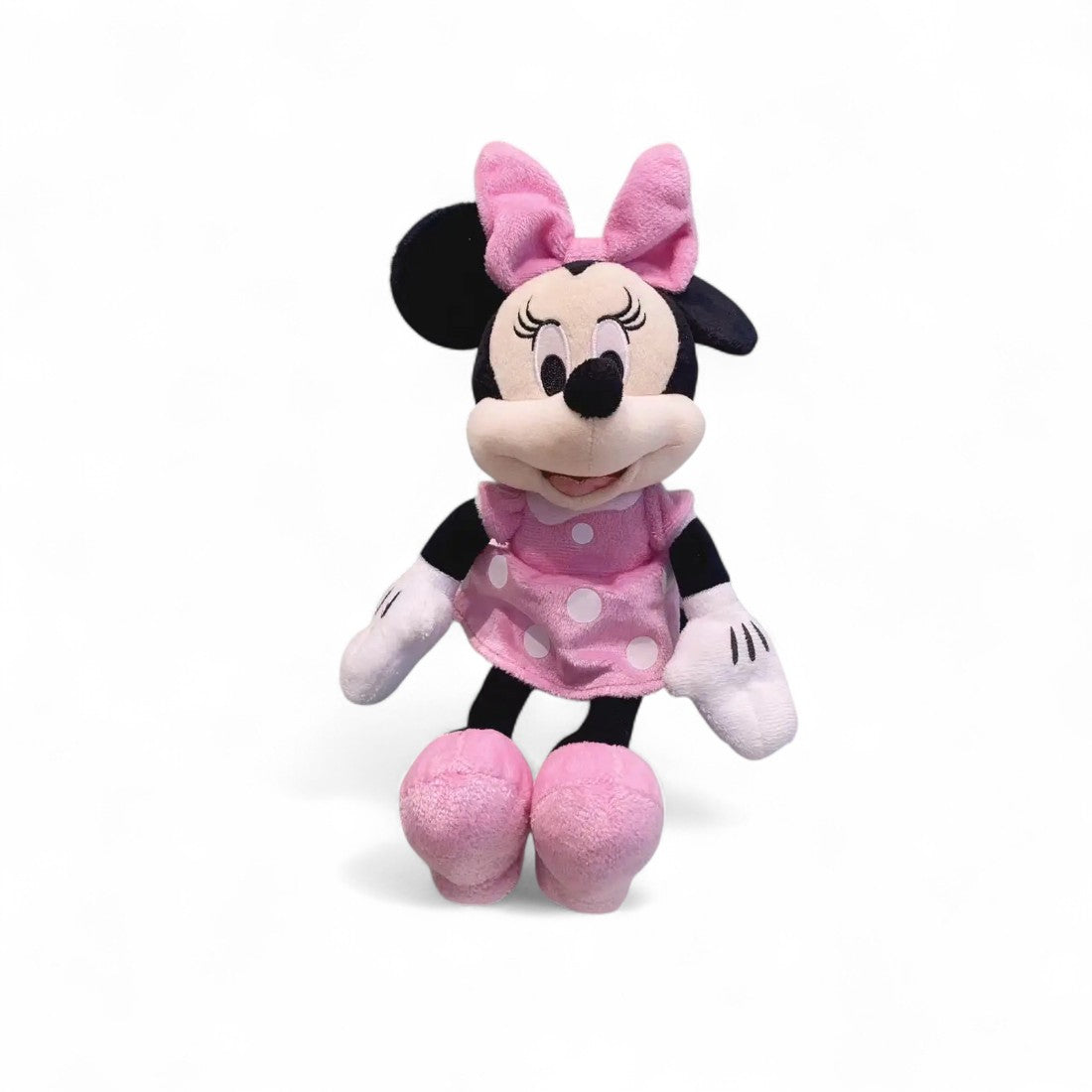 Minnie Kuscheltier rosa Kleid mit Schleife