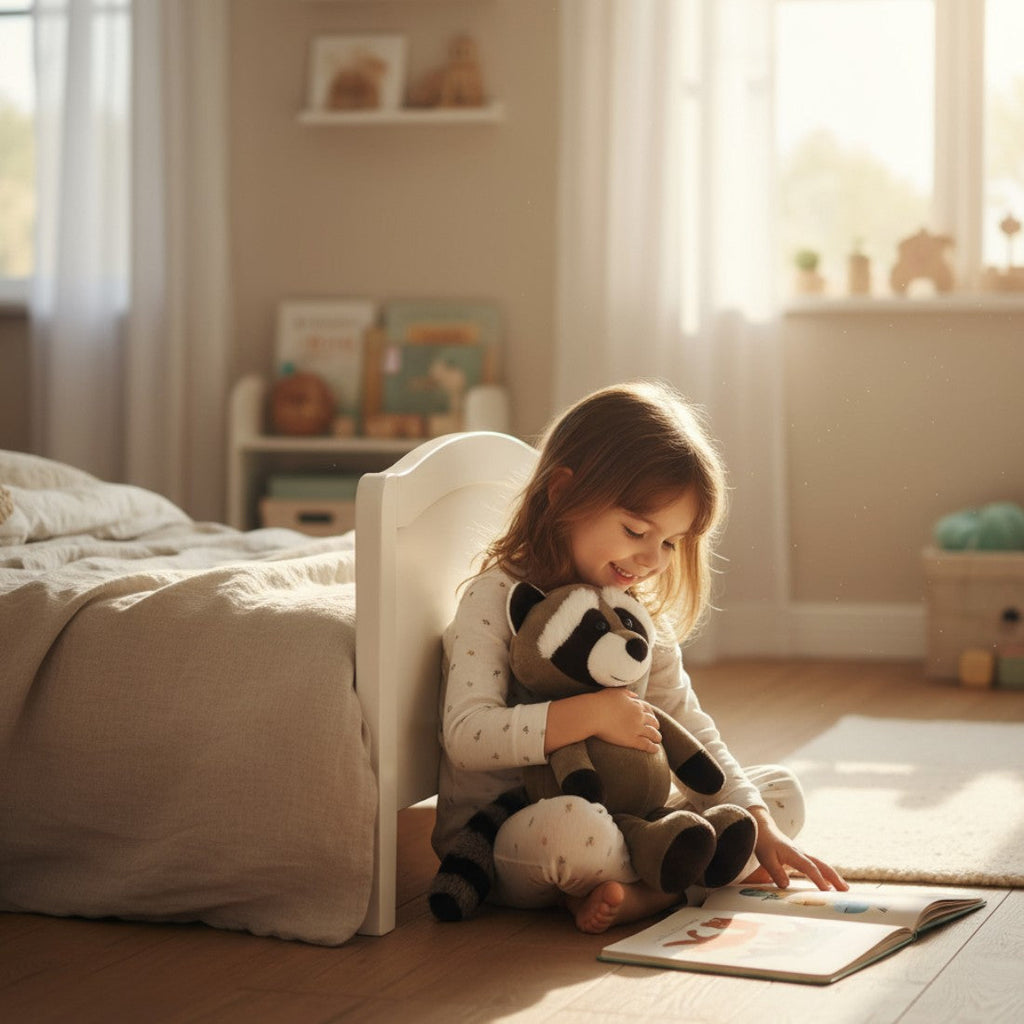 Waschbär Kuscheltier lustig