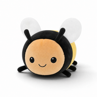Bienen Kuscheltier - Weißer Hintergrund frontal