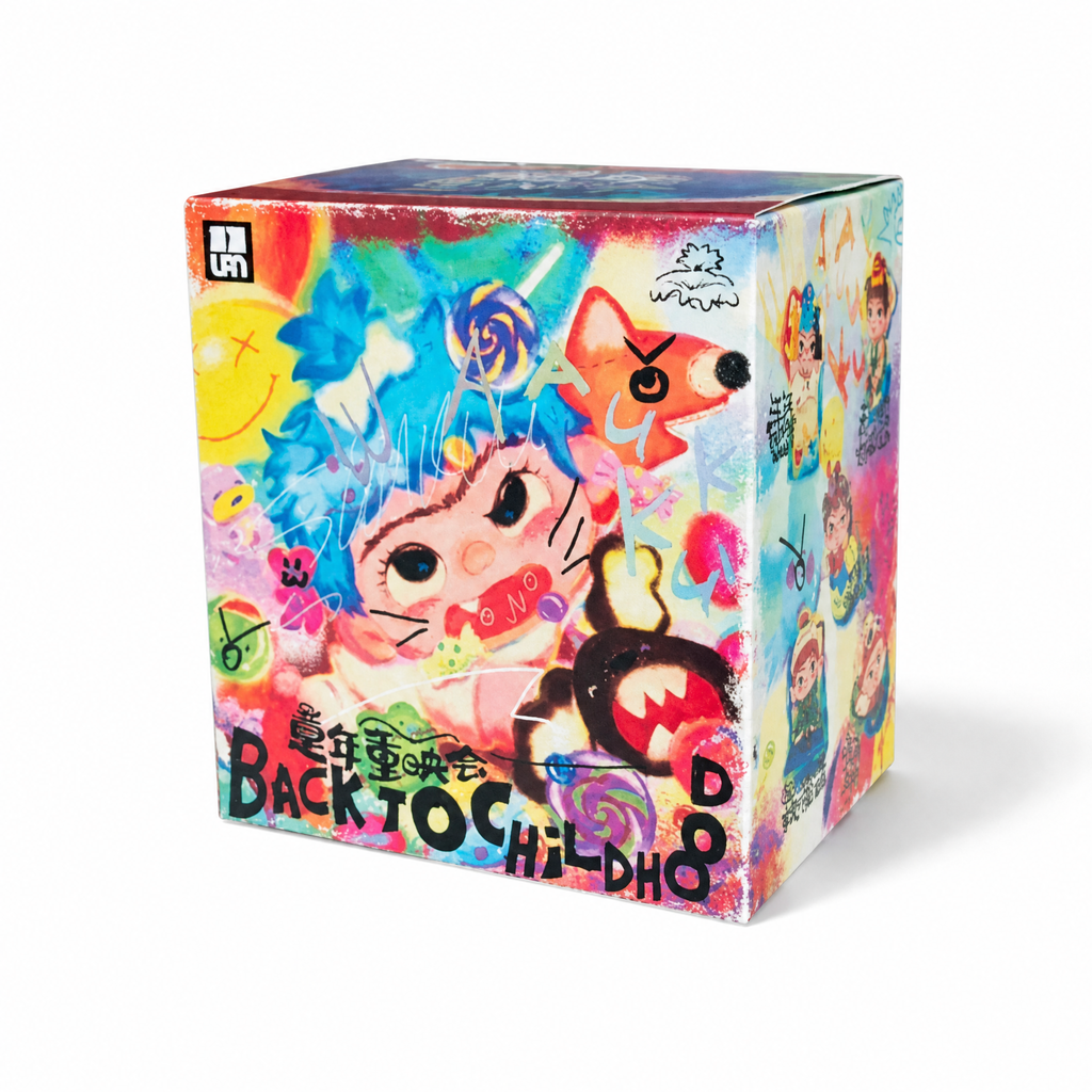 Wakuku Back To Childhood Blind Box Kuscheltier - Weißer Hintergrund Frontalansicht