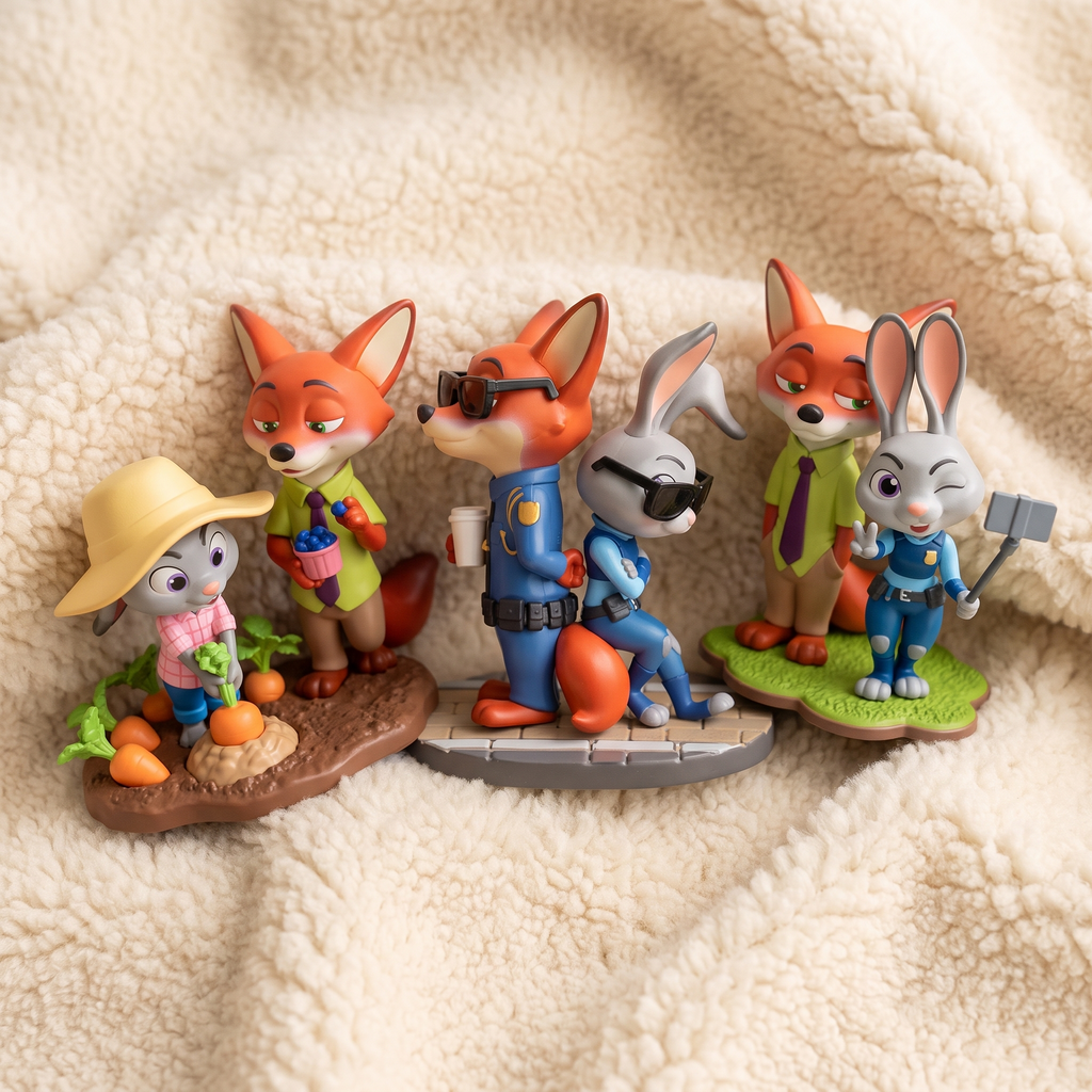 Zoomania Judy und Nick Blind Box Kuscheltier - Materialdetail