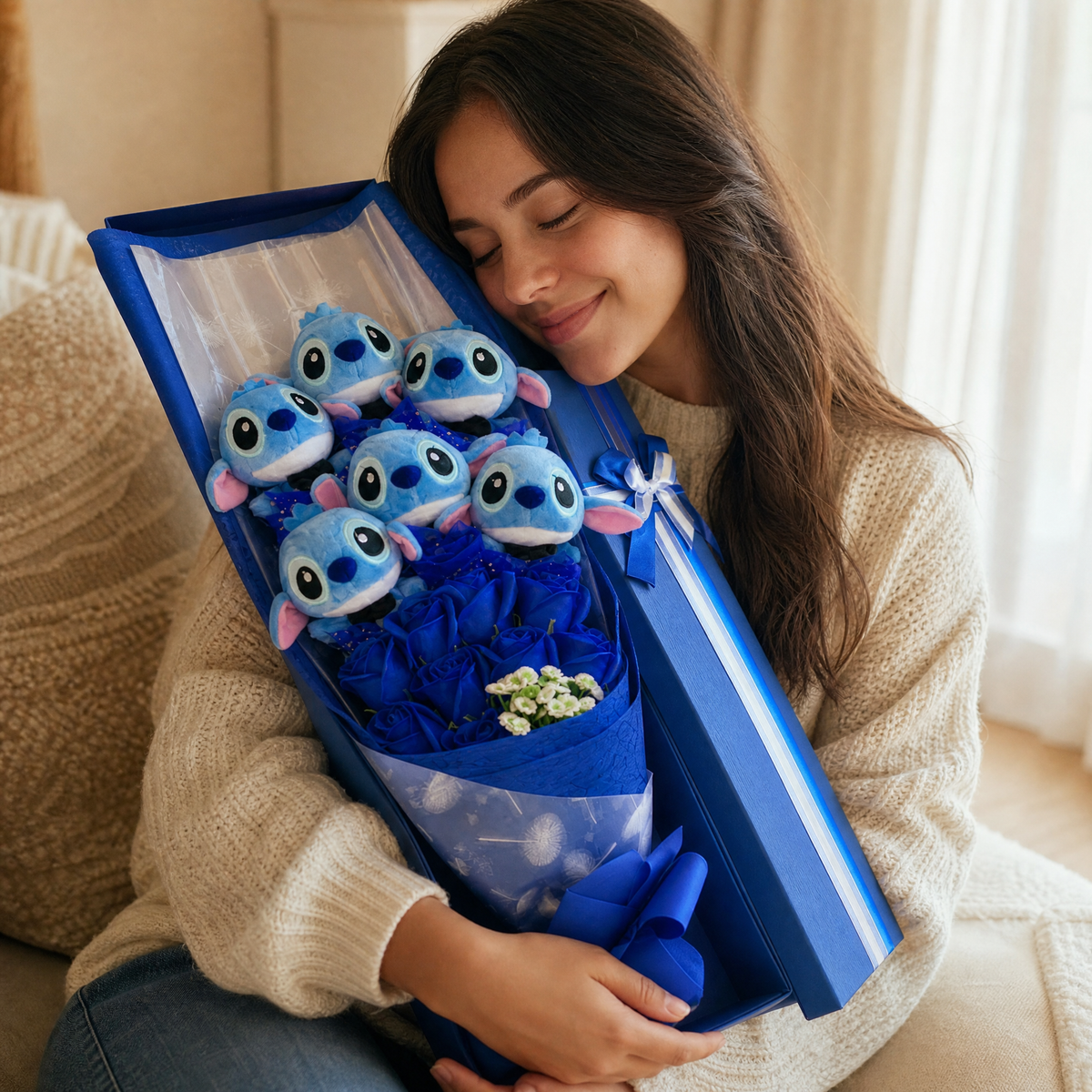 Stitch Gentleman Kuscheltier Bouquet 6-teilig - Verwendung gemütlich zu Hause