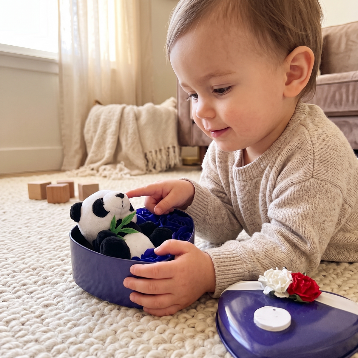 Stitch Kuscheltier Geschenkbox Herz Valentinstag - Verwendung gemütlich zu Hause