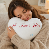 Plüschkissen Herz I Love You - Verwendung in gemütlichem Interieur