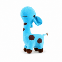 Giraffe Kuscheltier Blau weich - 12cm · 18cm