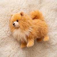 Hund Kuscheltier flauschig realistisch - Detailansicht Material