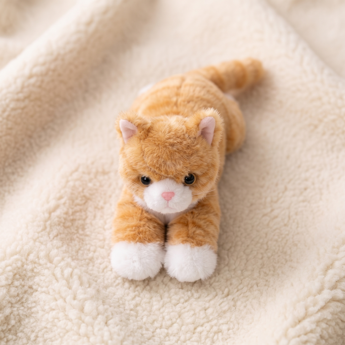 Realistisches Katzen-Kuscheltier Stofftier - Detailansicht Material