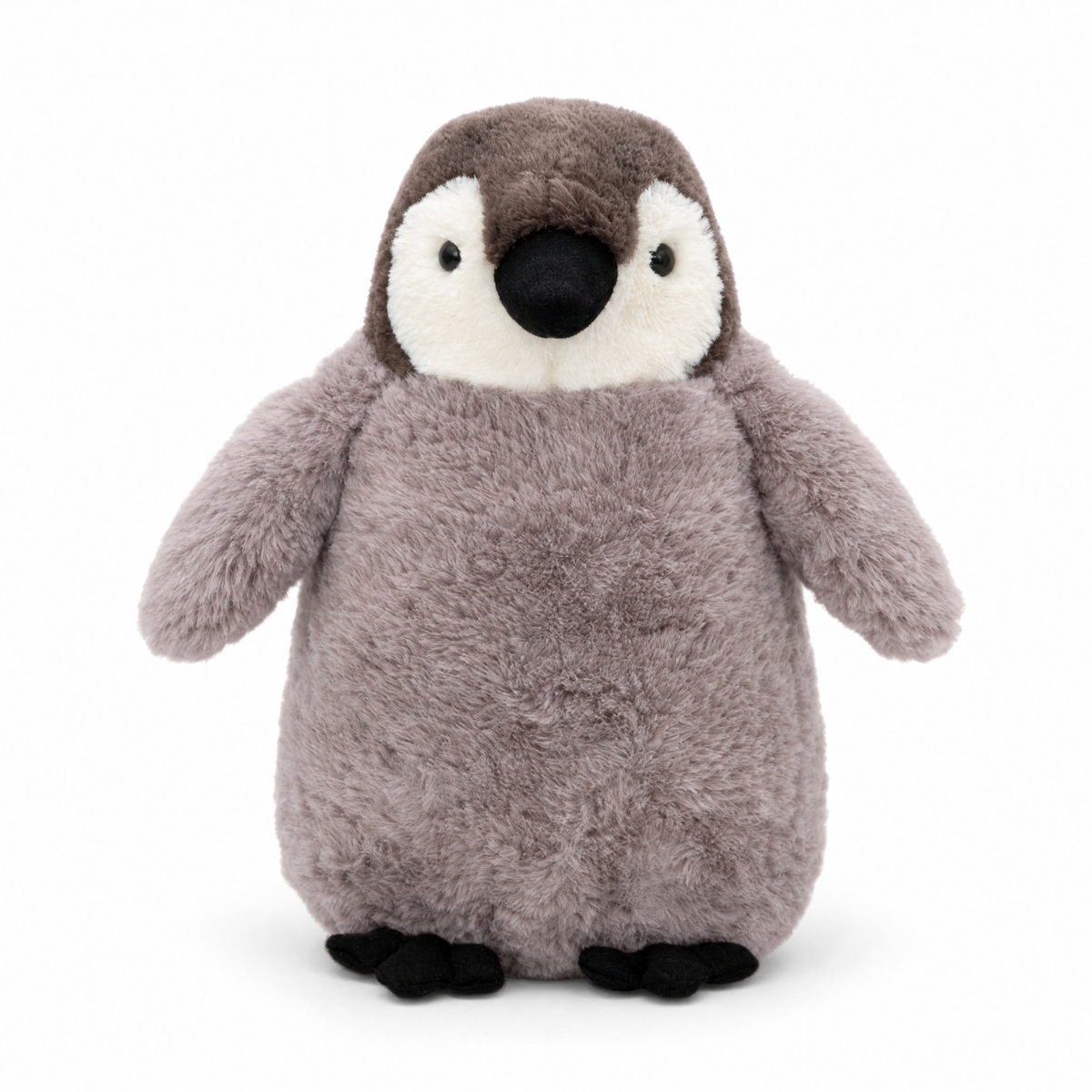 Kuscheliger Pinguin als Schlafkissen - Weißer Hintergrund frontal