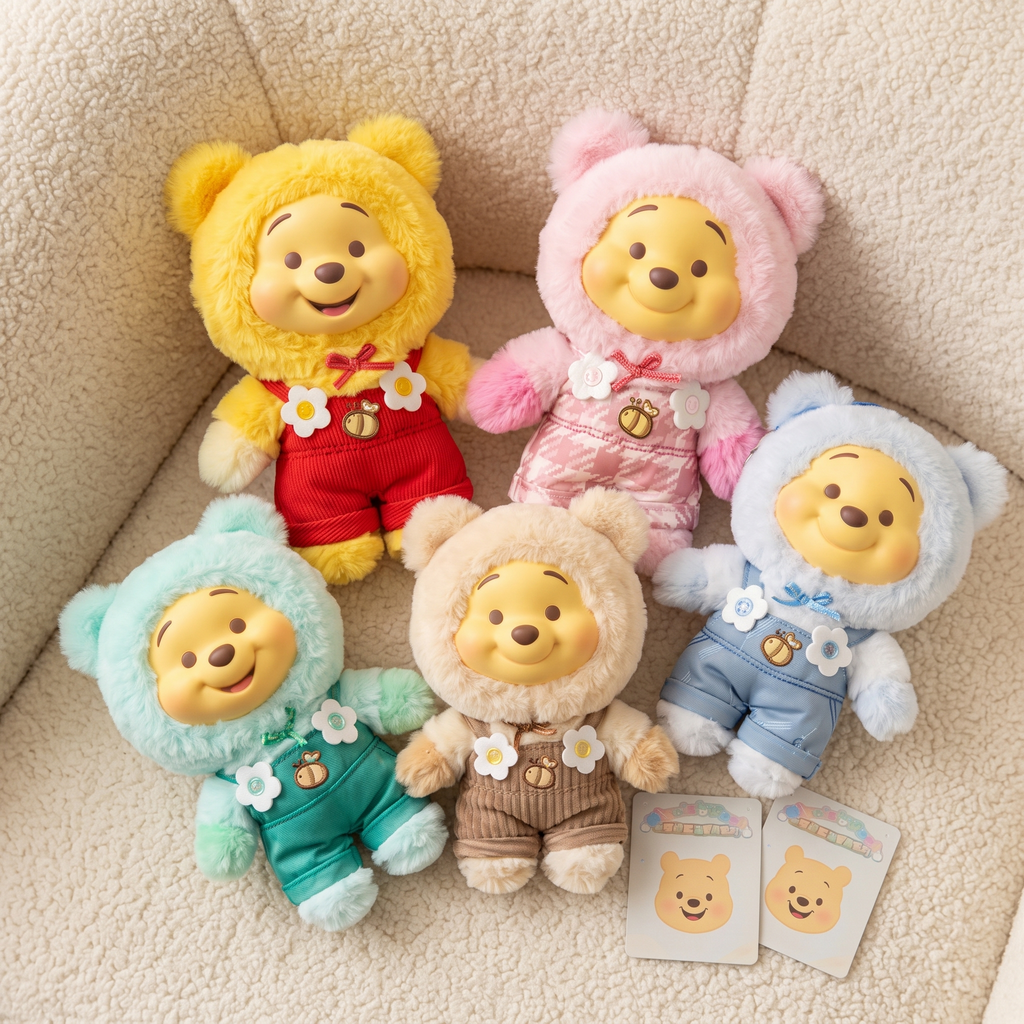 Labubu Winnie Kuscheltier Mystery-Box 16 cm - Detail Material
