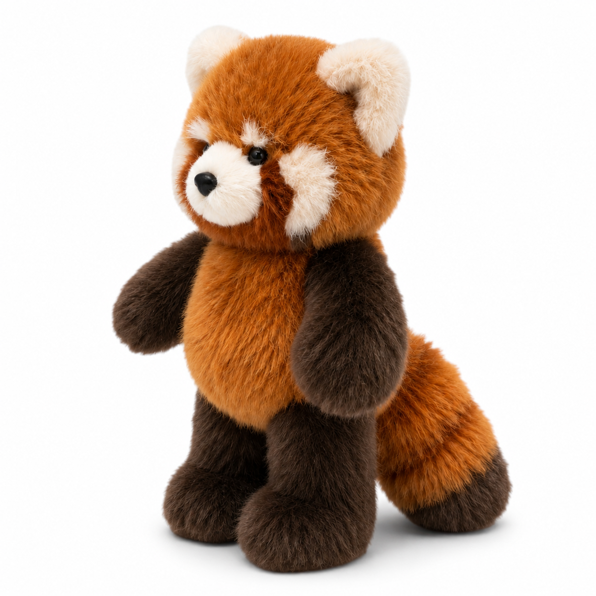 Laufender Roter Panda Kuscheltier - Weißer Hintergrund, Seitenansicht