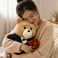 Teddybär Kuscheltier Smoking-Anzug 45 cm - Verwendung gemütlich zu Hause
