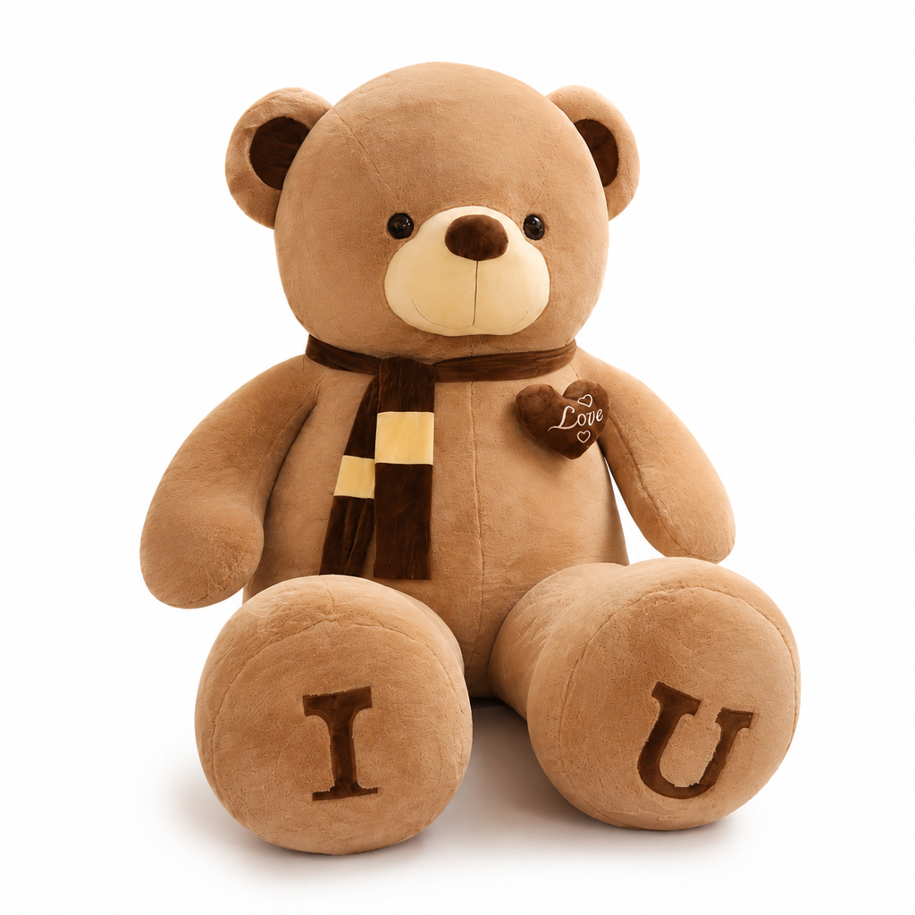 XXL Teddybär I Love U - Braun / 100cm · Braun / 80cm