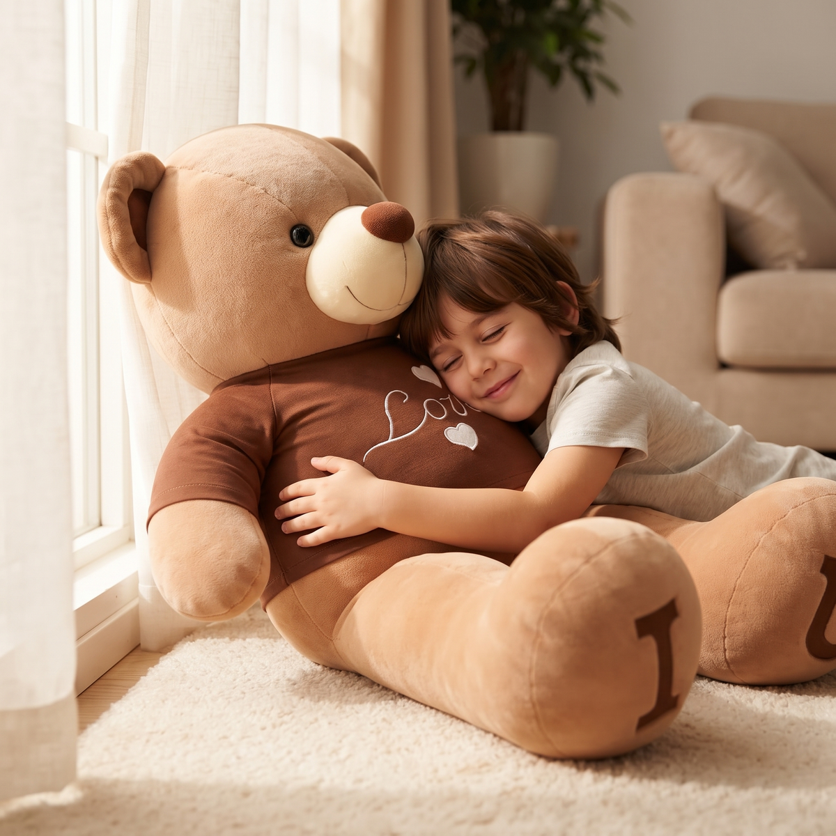 XXL Teddybär T-Shirt Love - Verwendung gemütlich zu Hause