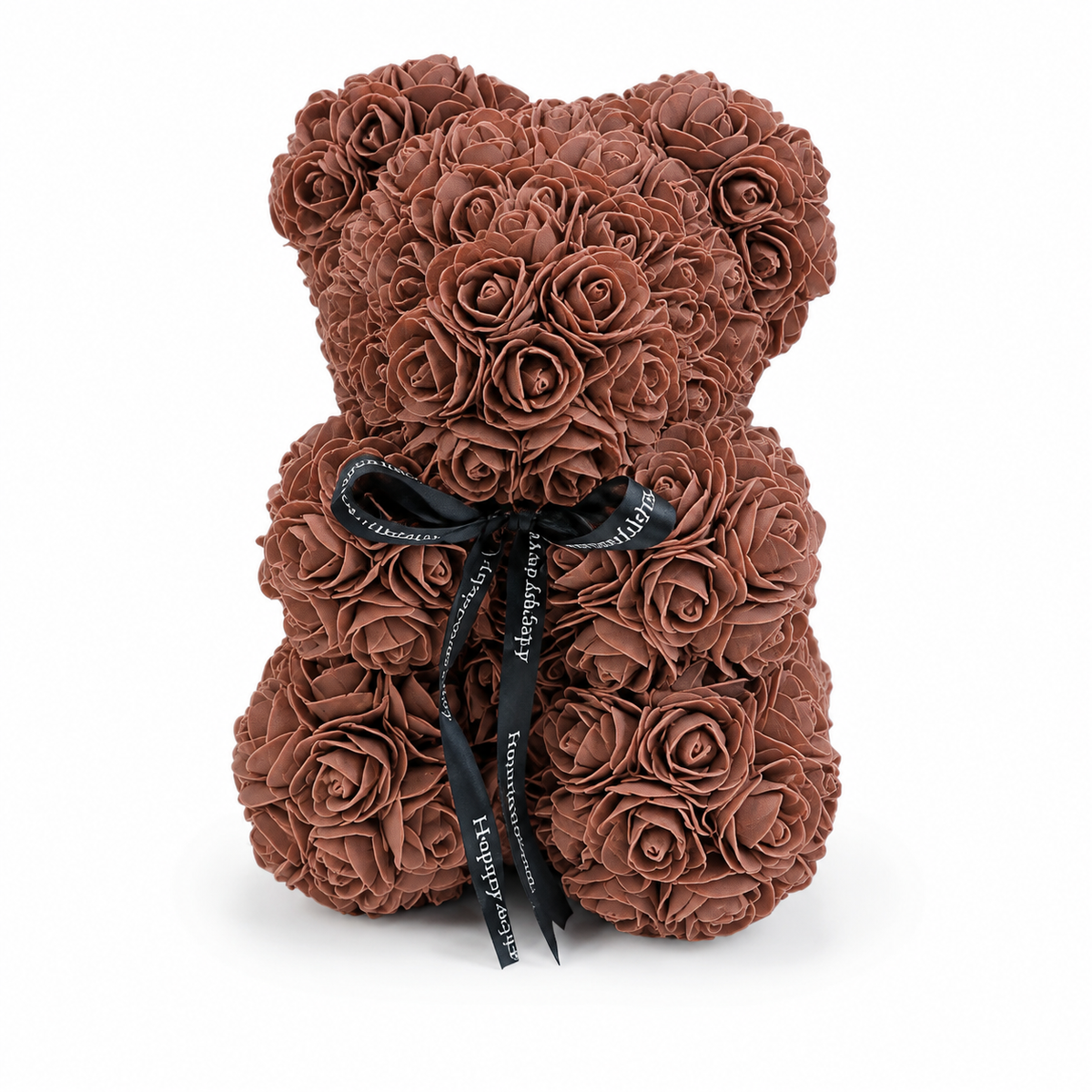 Rosenbär mit Schleife Valentinstag - Braun
