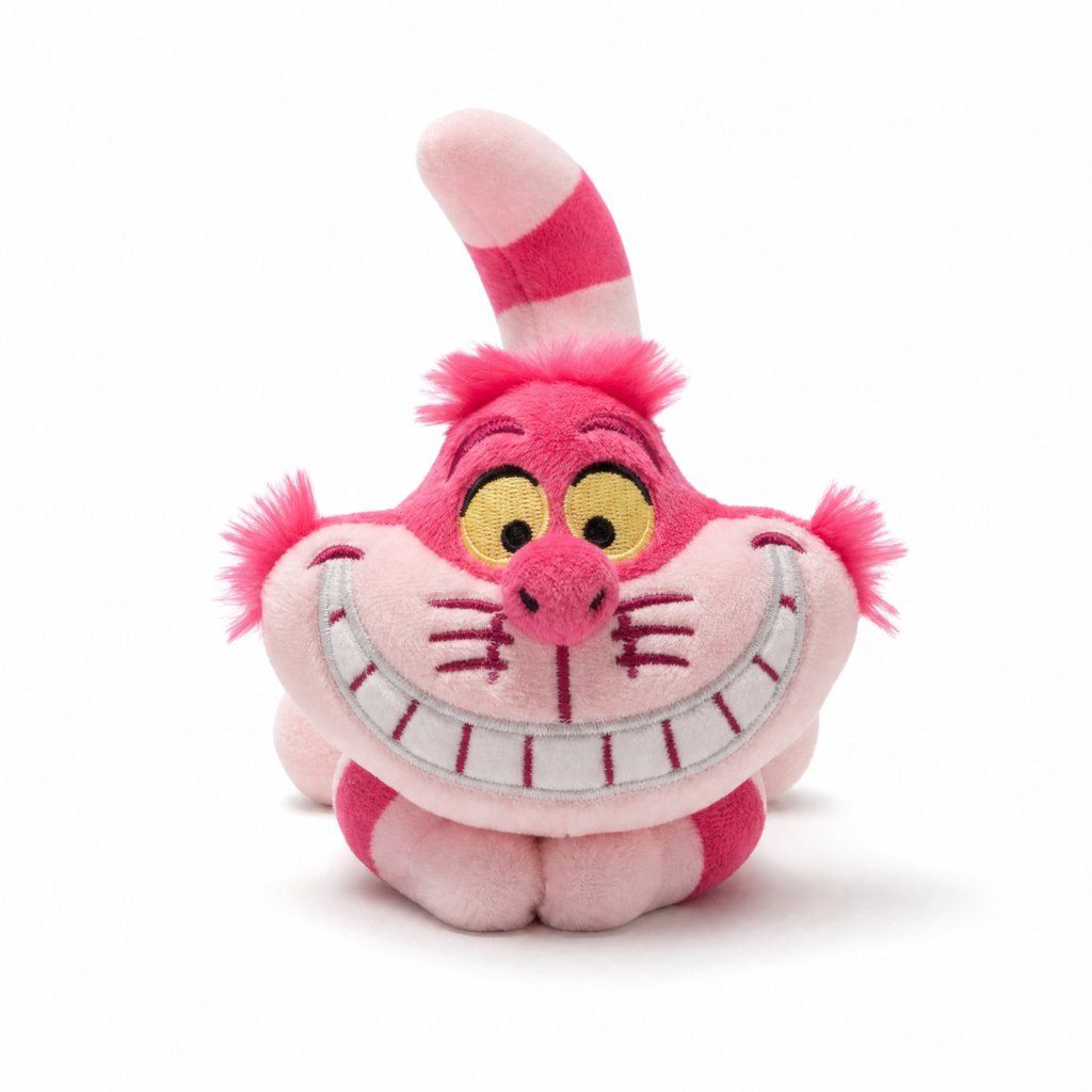 Grinsekatze Kuscheltier Magnetisch für die Schulter Disney - Weißer Hintergrund frontal
