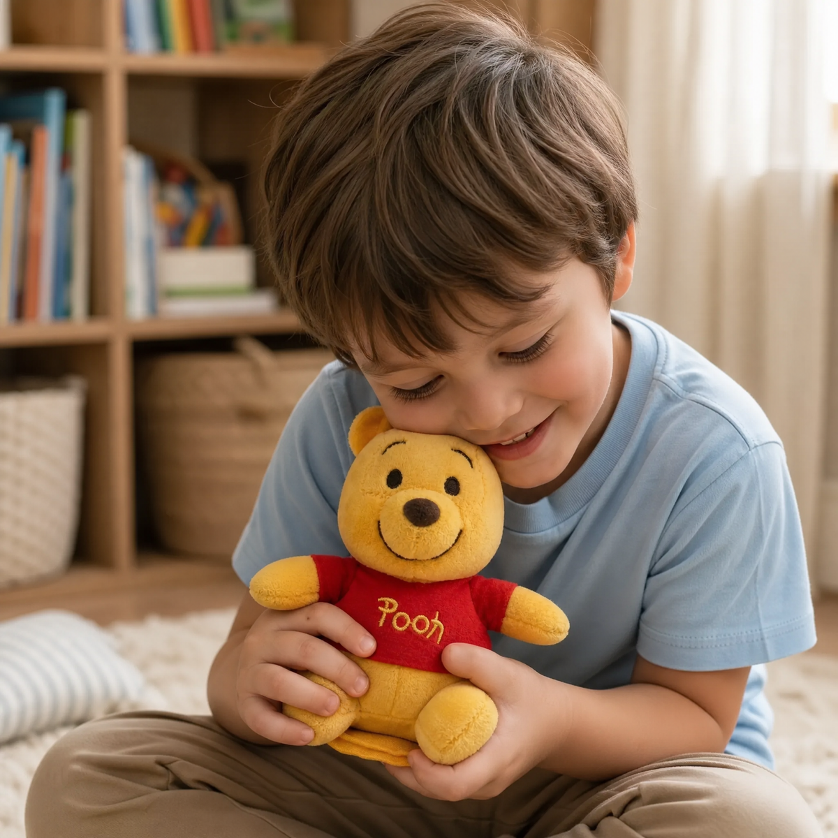 Magnet-Kuscheltier für die Schulter Winnie Puuh - Gemütliche Anwendung im Innenbereich