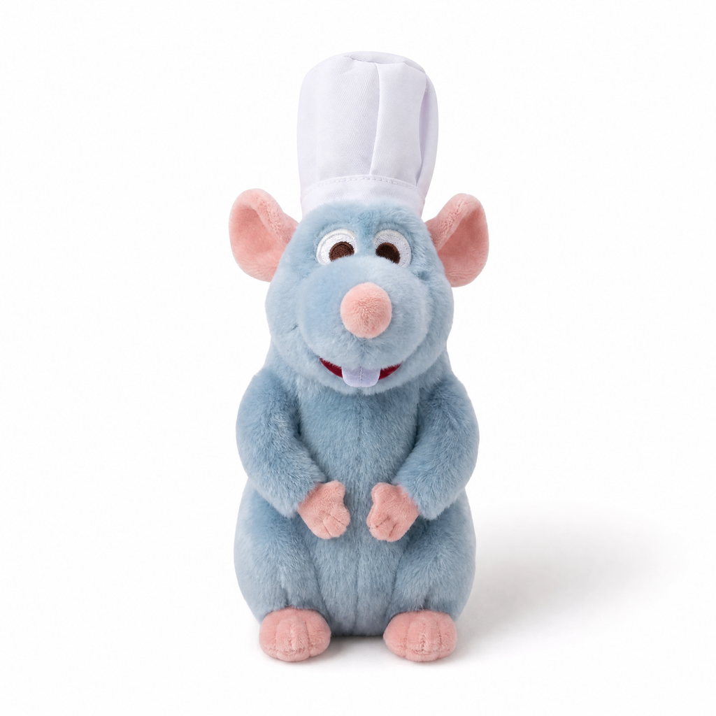 Rémy Ratatouille Kuscheltier Magnetisch - Weißer Hintergrund frontal