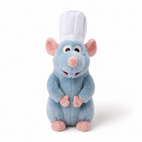 Rémy Ratatouille Kuscheltier Magnetisch - Weißer Hintergrund frontal