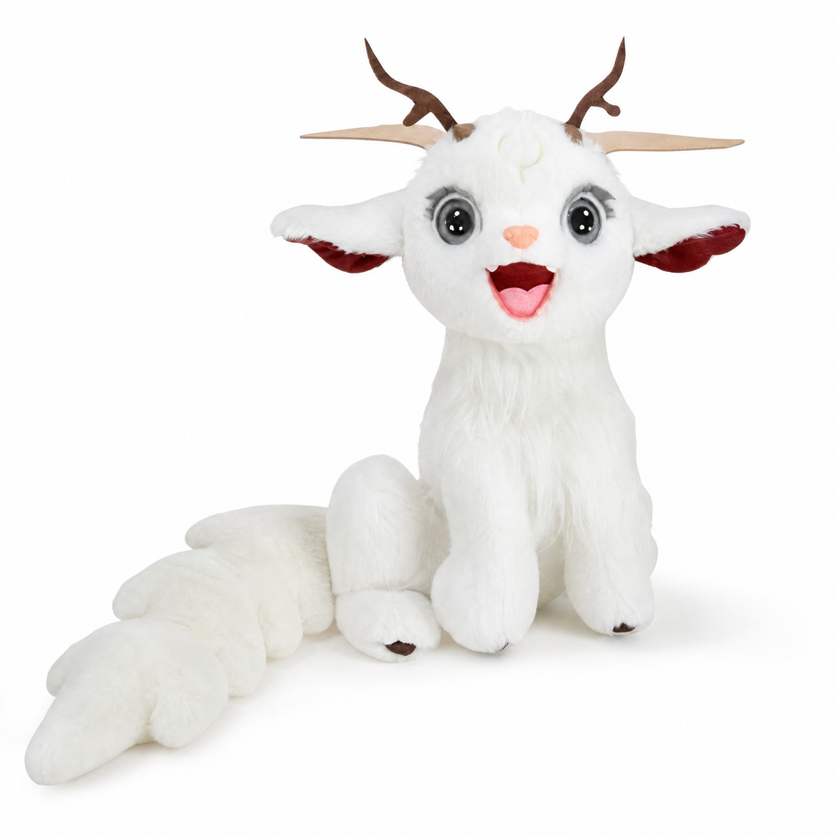 Weißer Hirsch Kuscheltier 50cm - Weißer Hintergrund frontal