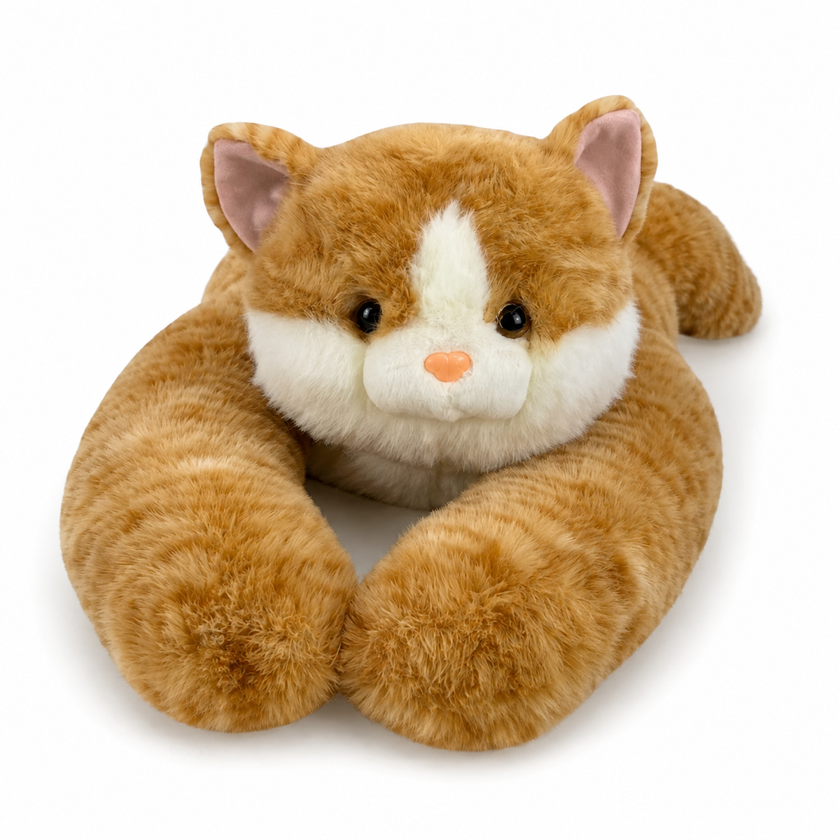 Katze Kuscheltier mit Gewicht tröstend Rotbraun oder Grau - Beige