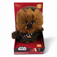 Chewbacca Kuscheltier sprechend Star Wars 30cm - Weißer Hintergrund Frontalansicht