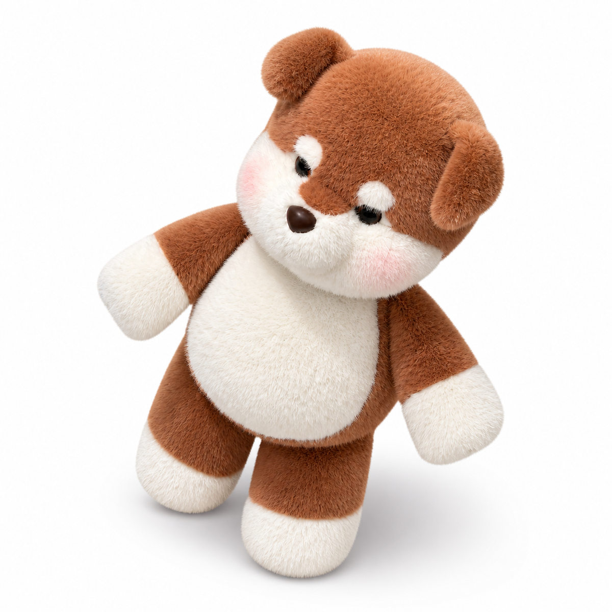 Hund Kuscheltier interaktiv läuft - 45 cm / Braun · 60 cm / Braun