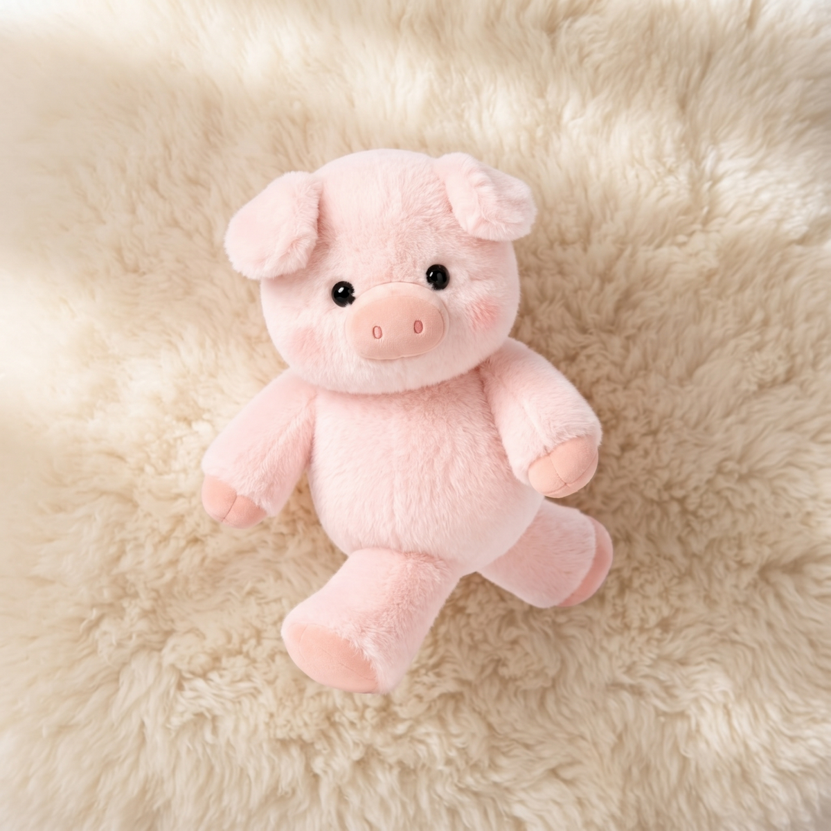 Schwein Kuscheltier interaktiv läuft - Detail Material