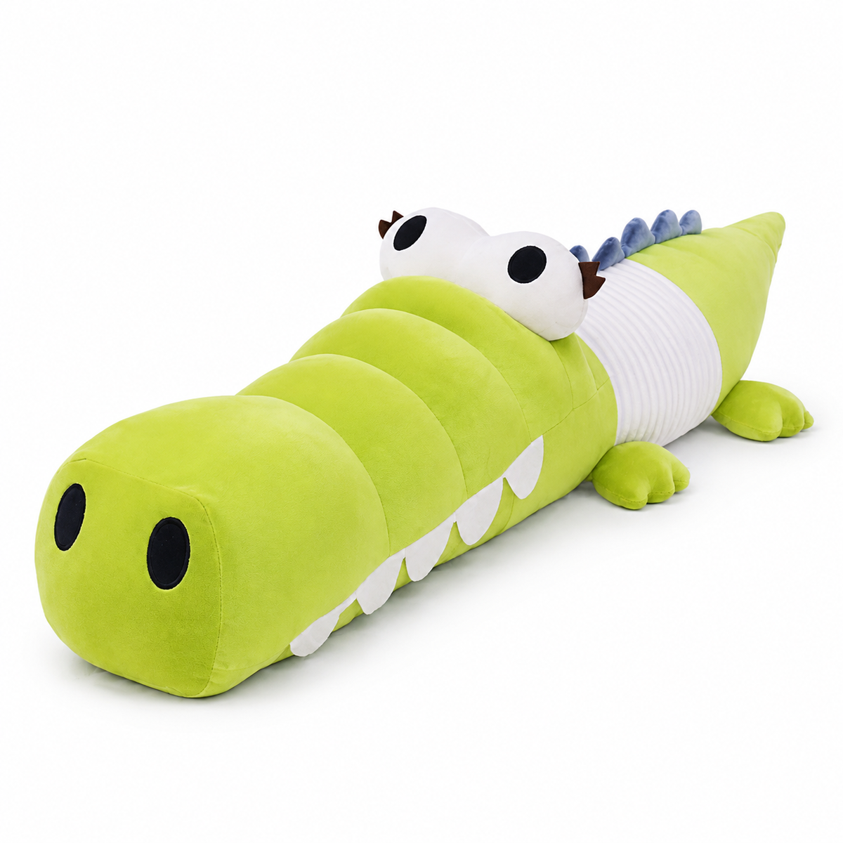 Krokodil Kuscheltier gegliedert bunt 65 cm - Grün