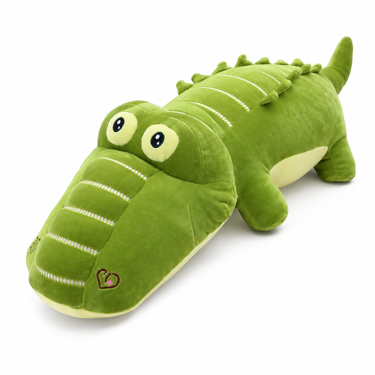 Krokodil Kuscheltier XXL aus weicher Baumwolle - 65cm · 80cm · 100cm