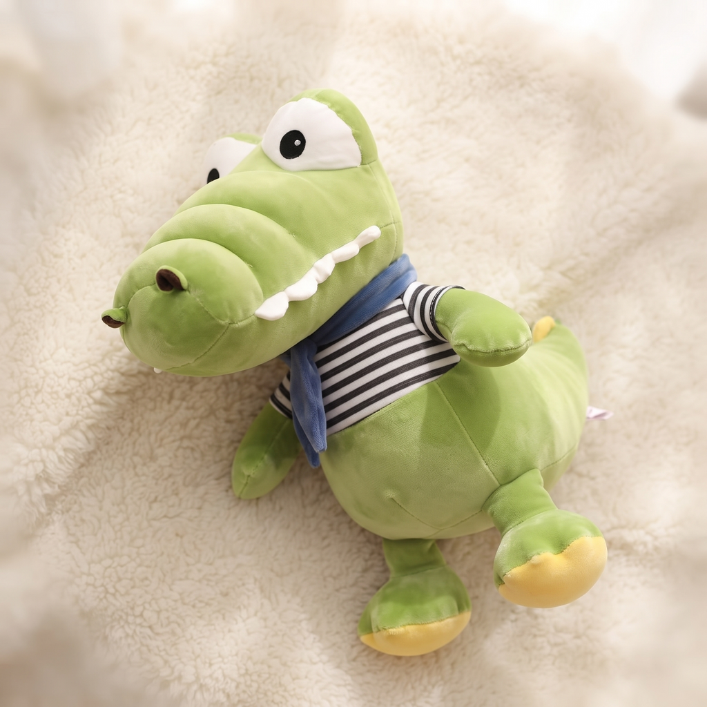 Krokodil Kuscheltier Matrosenlook Baby - Detail Material