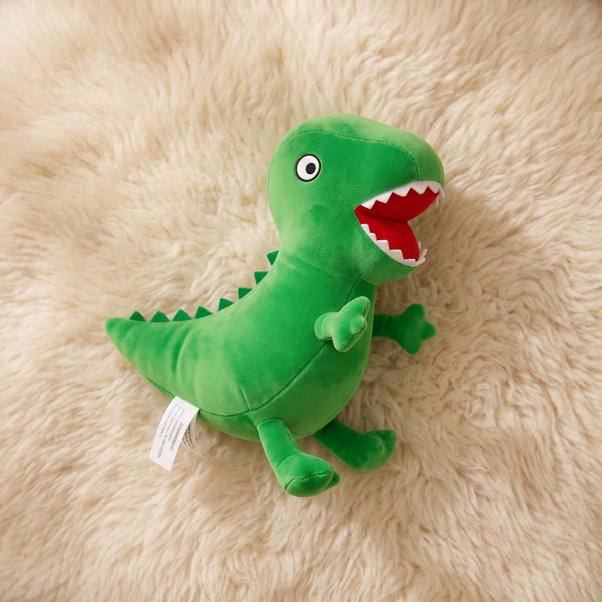 Grüner Dinosaurier Kuscheltier George Pig 19cm - Detail Material