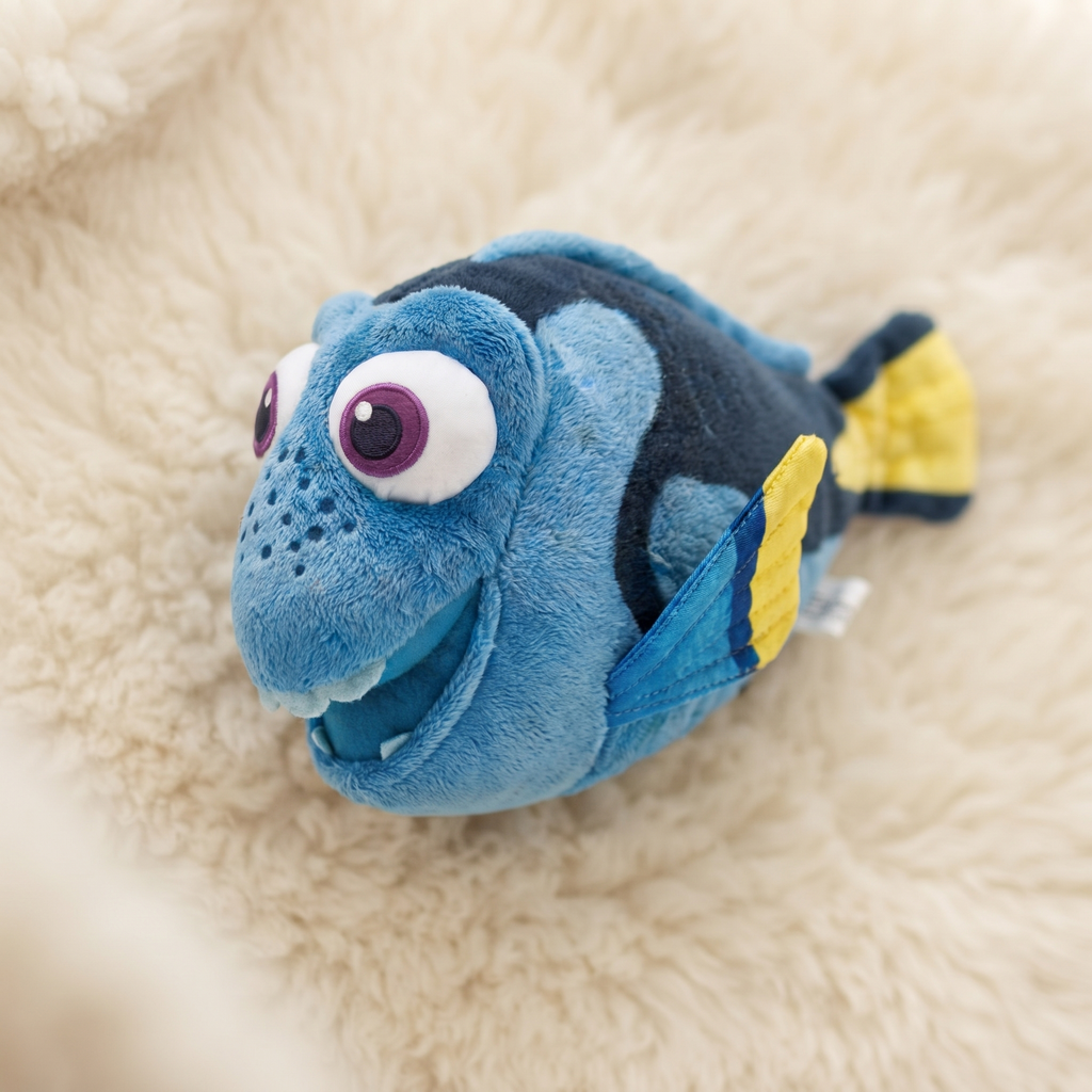 Dory Kuscheltier blauer Doktorfisch Disney - Detail Material