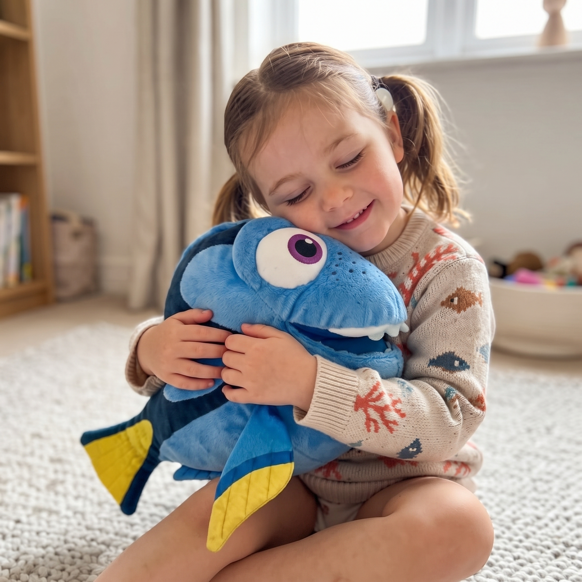 Dory Kuscheltier blauer Doktorfisch Disney - Verwendung gemütlich drinnen