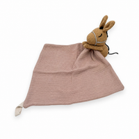 Schmusetuch Pferdekopf für Babys - Rosa