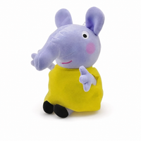 Emily Elefant Kuscheltier Peppa Pig 19 cm - Weißer Hintergrund frontal