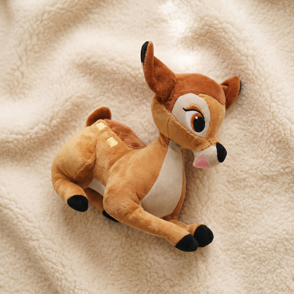 Rehkitz Kuscheltier Bambi 15cm sitzend - Detail Material