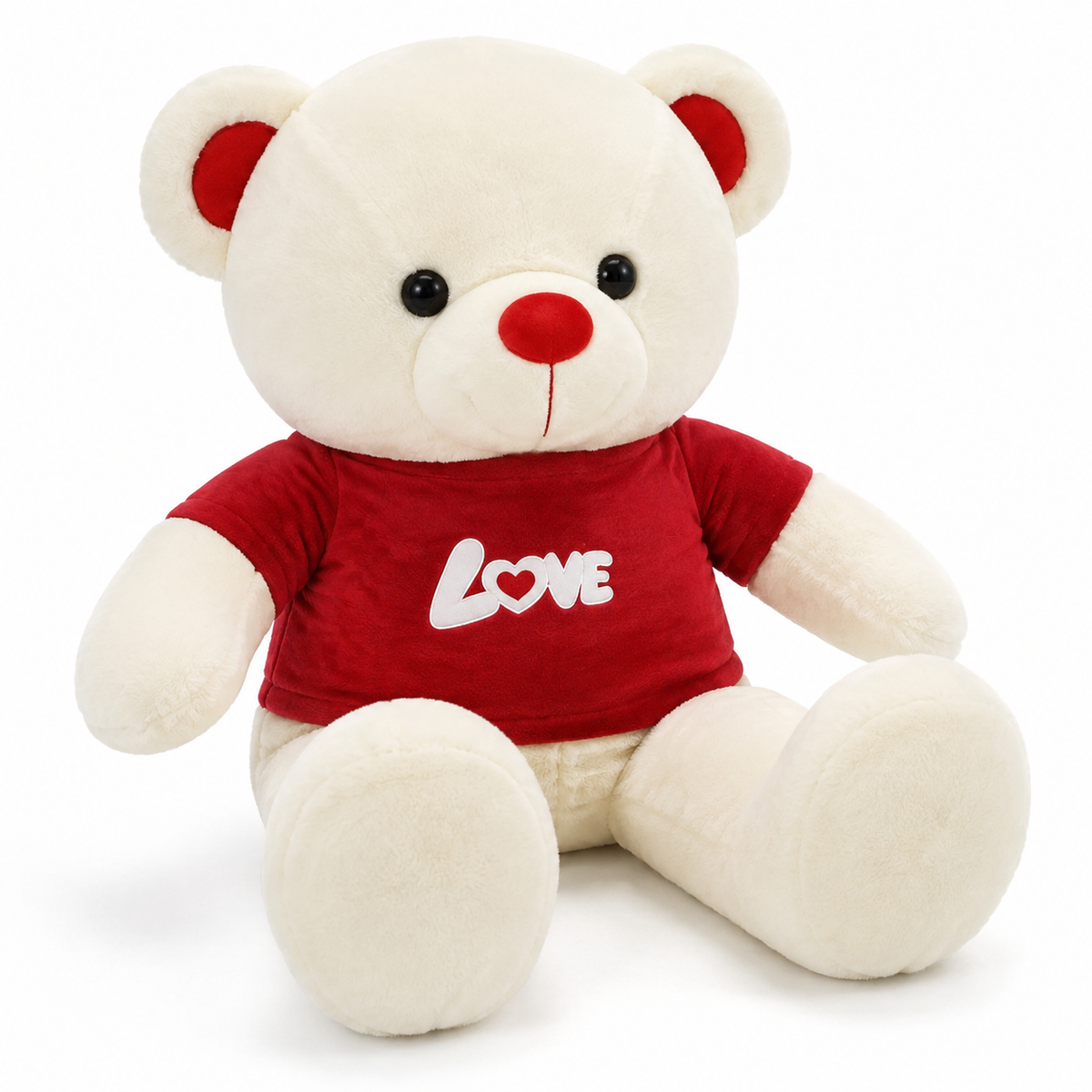 Bär Kuscheltier XXL I Love You - 80cm / Rot · 100cm / Rot