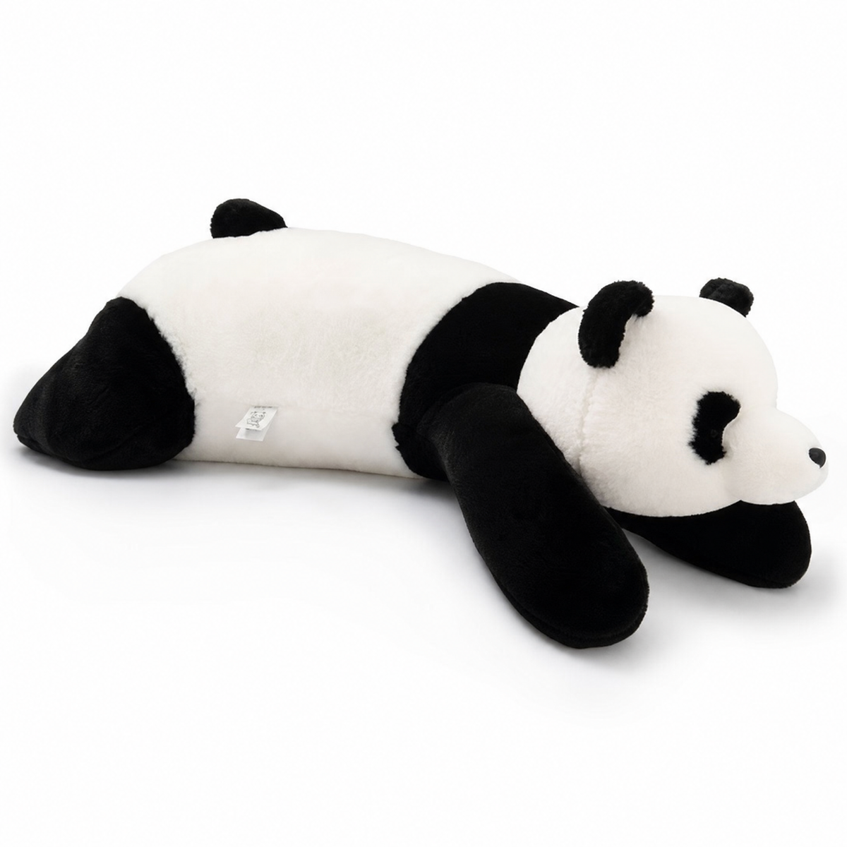 XXL Kuscheltier Panda Schwarz-Weiß - Frontalansicht auf weißem Hintergrund