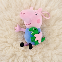 George Kuscheltier Peppa Pig mit Dinosaurier 19 cm - Detail Material