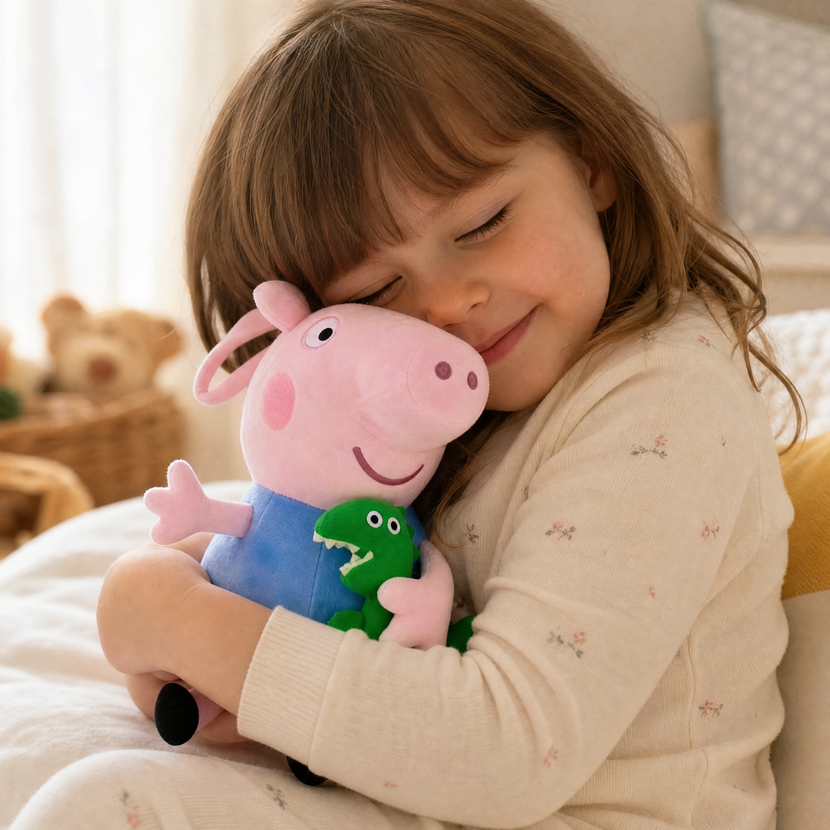 George Kuscheltier Peppa Pig mit Dinosaurier 19 cm - Verwendung gemütlich drinnen