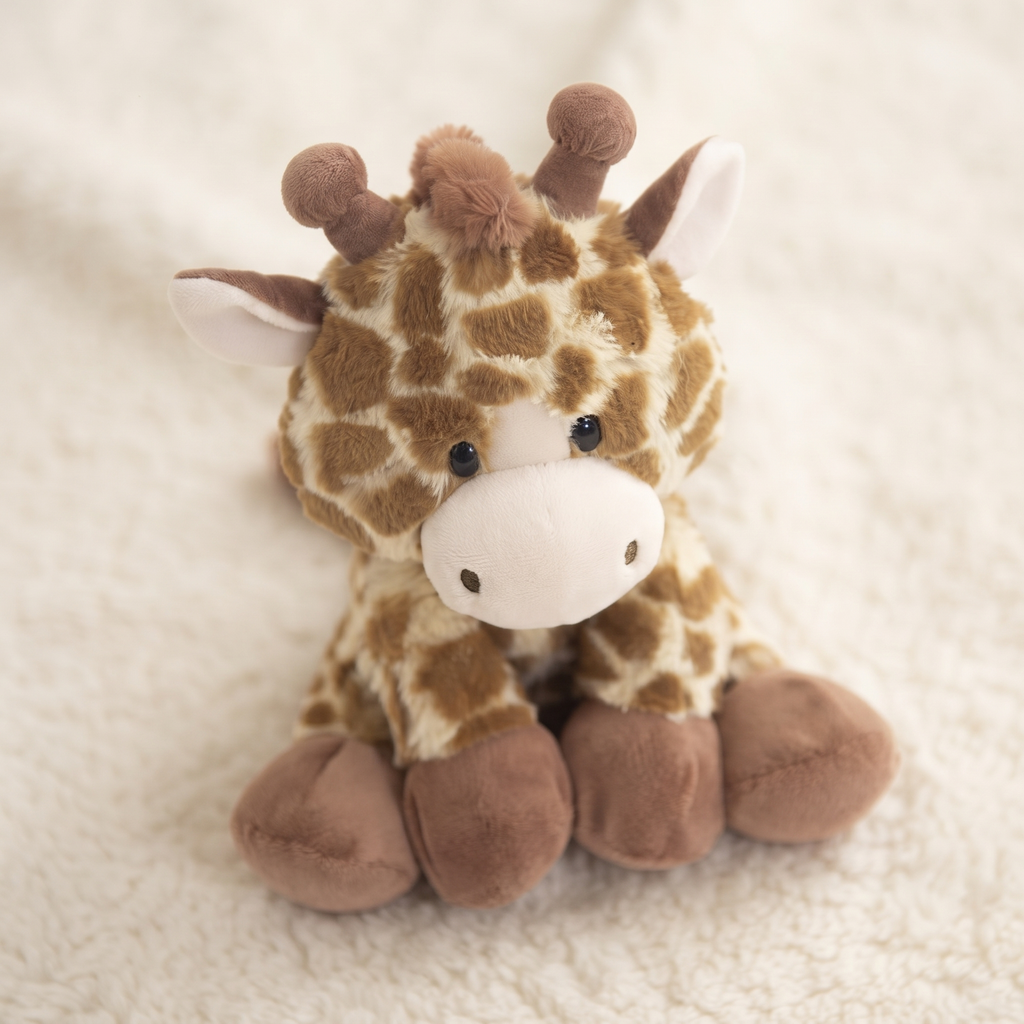 Giraffe Schmusetier weich 21 cm - Detail Material
