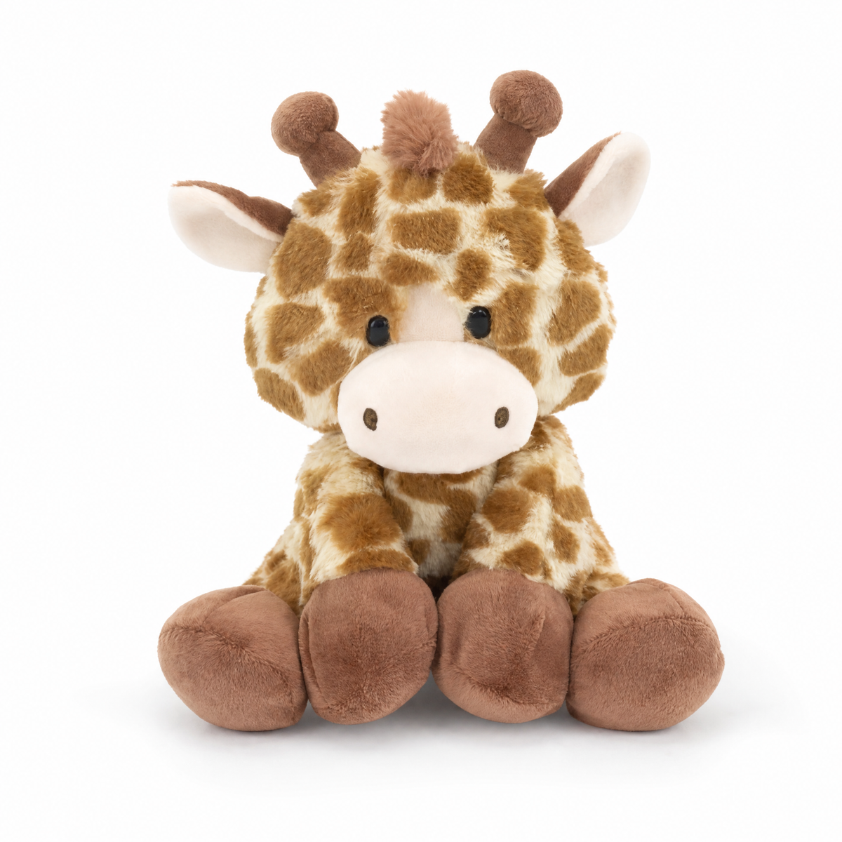 Giraffe Schmusetier weich 21 cm - Weißer Hintergrund frontal